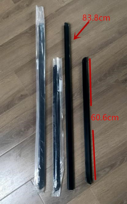 4 piezas de goma para ventanas para camioneta Isuzu 1991-1996 Protector de vidrio para Holden Rodeo TF decoración tira meteorológica para camión TFR