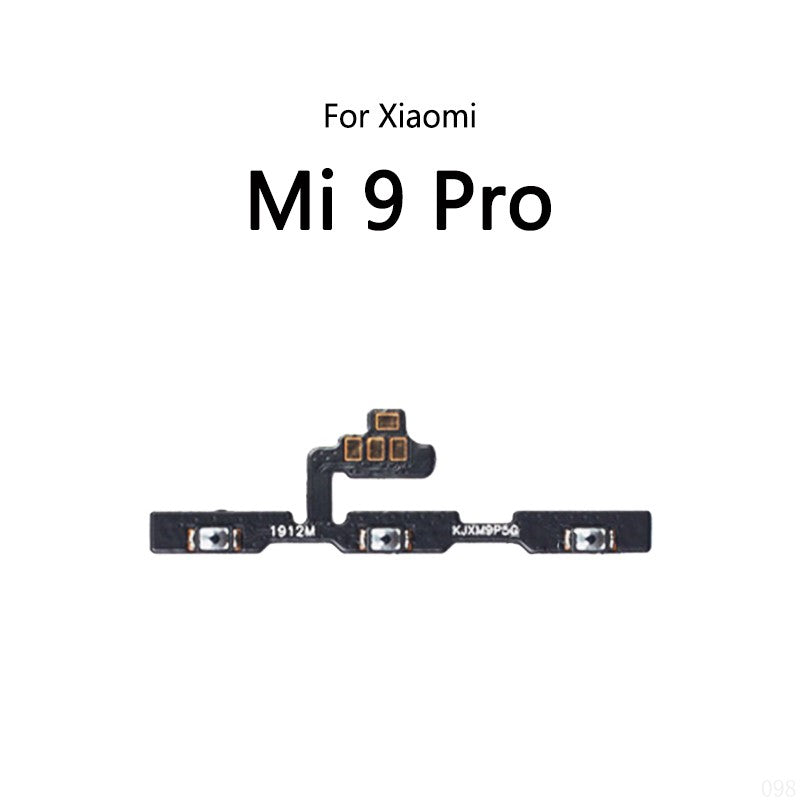 Botón de encendido interruptor volumen botón de silencio encendido/apagado Cable flexible para Xiaomi Mi 9 Pro 9SE 9T Lite