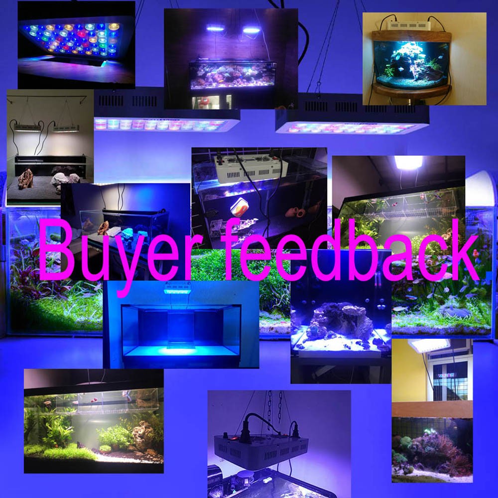 Atenuador de luz Led regulable para acuario, luces para tanque Fsih, 180W, lámpara para pecera de arrecife marino, decoración para peceras y acuarios
