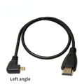 Cable HDMI Compatible con Tipo A a D de 90 Grados, Micro HD a HD, Ángulo Izquierdo/Derecho para Cámara Digital Sony A6400 GH4, Tablet, 30cm/150cm