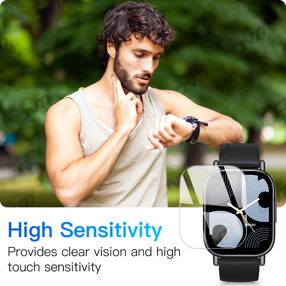Protector de Pantalla de Vidrio Templado 9H Premium para Xiaomi Redmi Watch 5 4 Lite / Active Smart Watch, Película Protectora de Pantalla Transparente HD, Accesorios