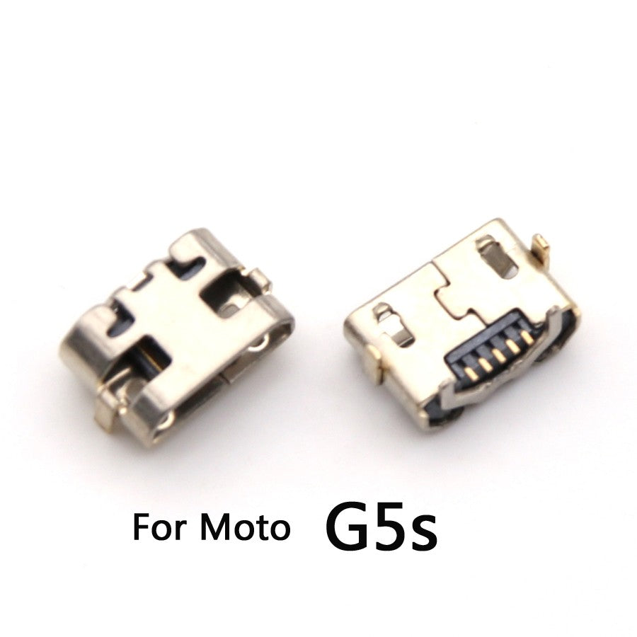 50 Uds conector Micro USB puerto de carga Jack Plug Dock para Motorola Moto G5 G5s G6 G7 G8 G9 Plus Play Power Lite piezas de reparación