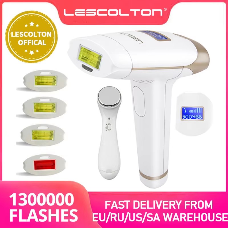 Lescolton-depiladora láser T009i para el hogar, máquina de depilación permanente IPL con 1000000 Flashes, pantalla LCD, recortadora de Bikini eléctrica