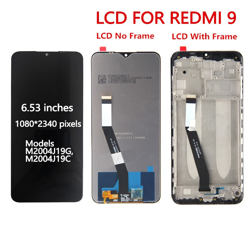 Pantalla de 6,53 pulgadas para Xiaomi Redmi 9 M2004J19G M2004J19C pantalla LCD Digitalizador de pantalla táctil para Redmi 9 piezas de reparación de montaje