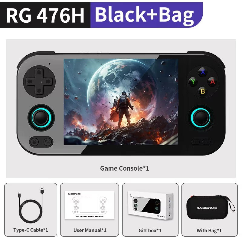 ANBERNIC RG 476H consola de juegos portátil RG467H 4,7 "HD multitáctil pantalla completa Hall disparadores Wifi reproductor de videojuegos Retro PSP PS2