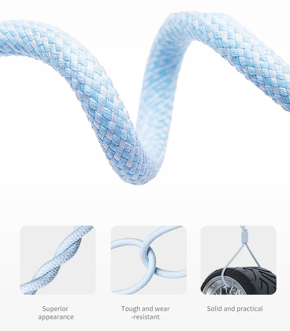 60W 6A USB tipo C a tipo C Cable línea de datos para Iphone 15 16 Samsung Xiaomi carga rápida USB C a C Cable tipo C cargador de datos