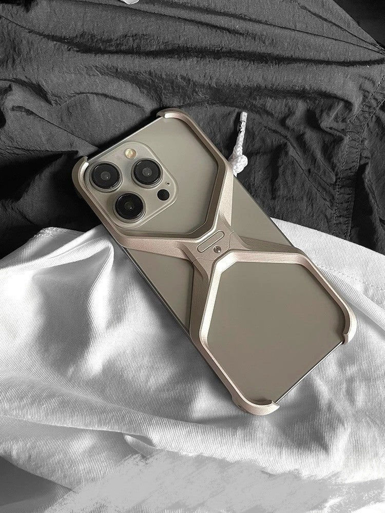 Funda Protectora de Aluminio Extraíble con Disipación de Calor y Resistente a Impactos para IPHONE 16 Pro Max, Carcasa Metálica sin Marco para iPhone 14, 15, 16 Pro Max