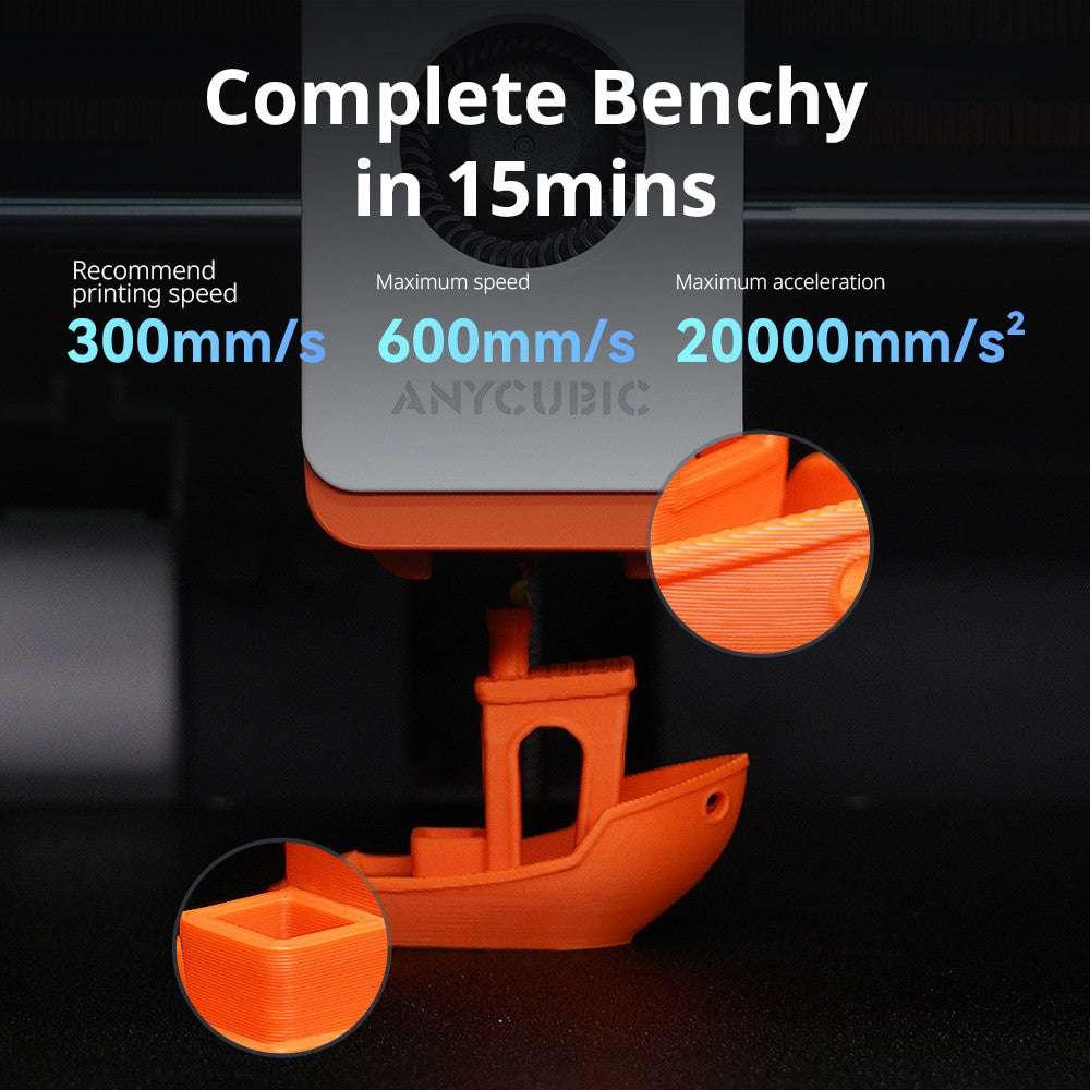 Anycubic Kobra S1 Combo impresora 3D multicolor núcleo de alta precisión XY estructura estable velocidad máxima ultrasilencioso 600 mm/s impresora 3D