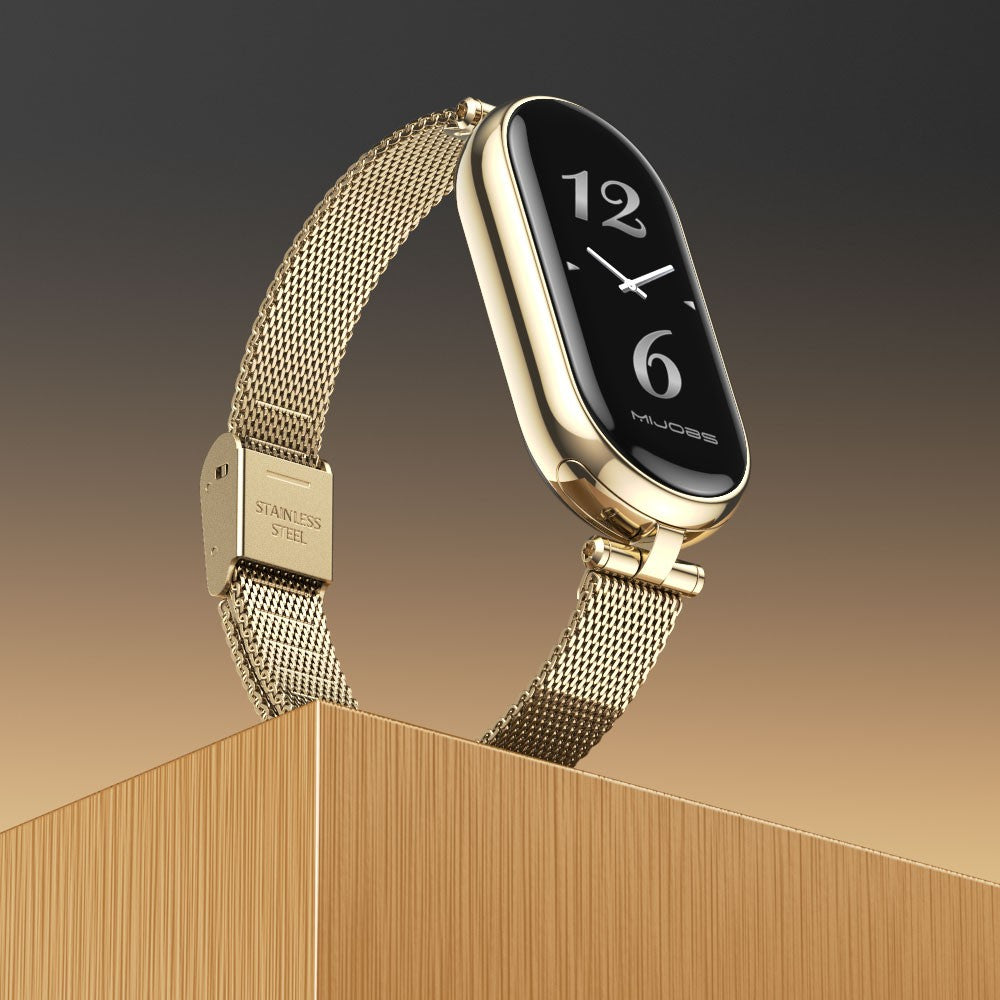 Correa para Xiaomi Mi Band 9 8 10 7 6 5 Pulsera inteligente Mujeres Niñas Moda Malla Metálica Correa de reloj Accesorios de repuesto Miband 9 10