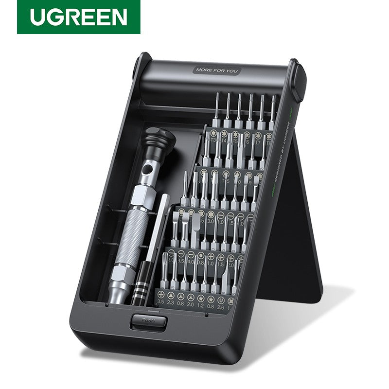 UGREEN Juego de reparación de destornilladores de precisión 38 en 1 para teléfono móvil PC herramienta de desmontaje de mantenimiento multifunción destornillador