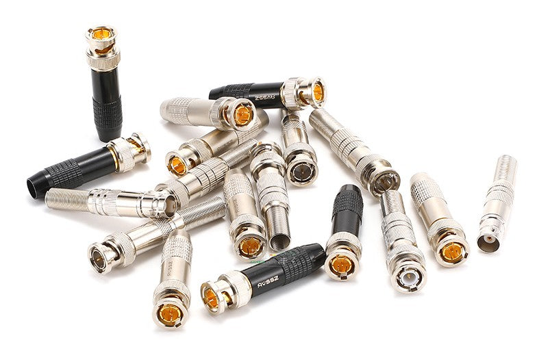 Enchufe macho y hembra Q9 de 75 ohm, HD-SDI digital de alta definición, fácil de soldar, conector BNC 2k, audio y vídeo, cámara HIFI, 1 unidad