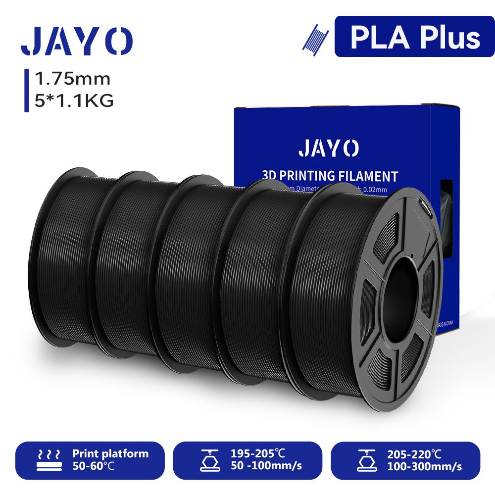Filamento para Impresora 3D JAYO PETG/PLA/PLA PLUS, 1.75mm, 5.5KG, 100% Sin Burbujas, No Tóxico, Materiales de Impresión 3D para Impresora 3D y Bolígrafo 3D
