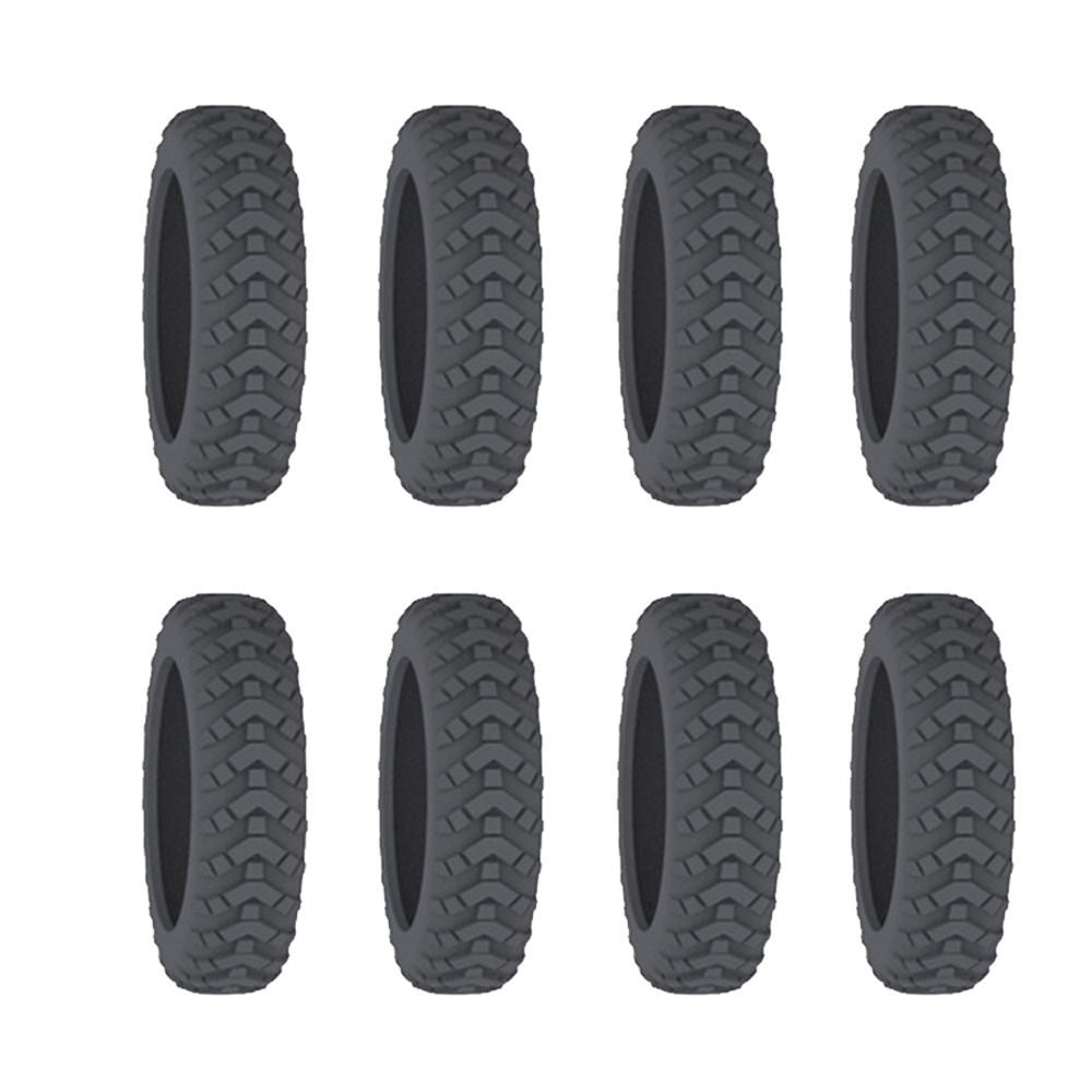 8 unids/set cubierta de protección de ruedas de maleta con sonido silencioso caja de carrito de silicona cubierta de ruedas equipaje de viaje zapatos con ruedas