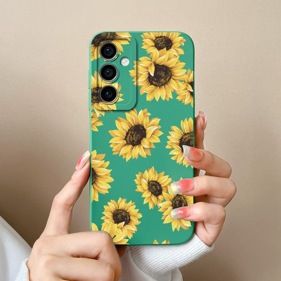 Funda para Samsung A35 A55 5G, funda trasera romántica, Protector de cámara de silicona líquida suave para Samsung A 35 A 55 Anti Choc Coque Capa