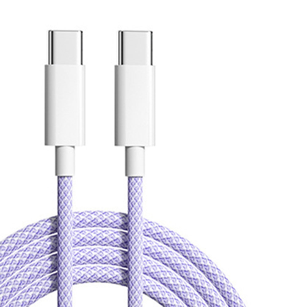60W 6A USB tipo C a tipo C Cable línea de datos para Iphone 15 16 Samsung Xiaomi carga rápida USB C a C Cable tipo C cargador de datos