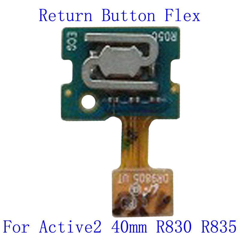 1 Uds. Interruptor de botón de menú de retorno trasero con tecla de encendido y apagado Cable flexible para Samsung Galaxy Watch Active 2 R830 R835 R820 R825 40mm 44mm