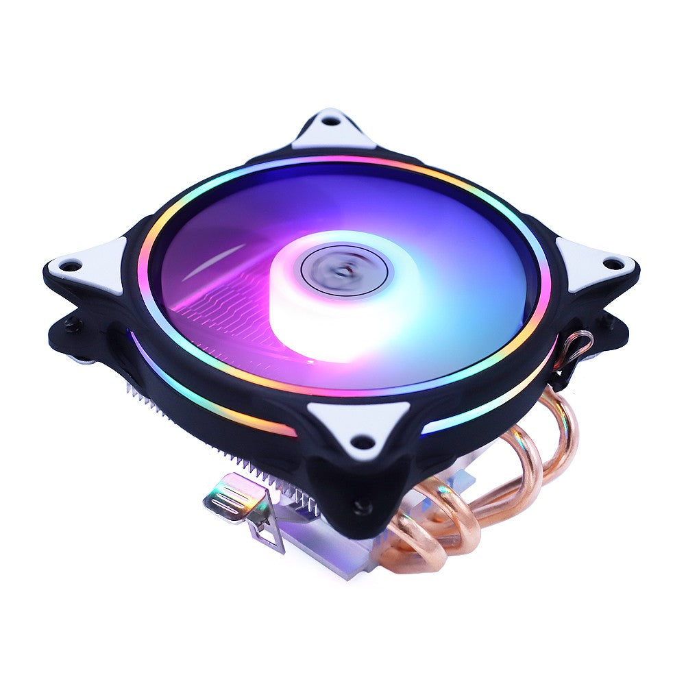 Enfriador de CPU, 4 tubos de disipación de calor, 120 mm, perfil bajo, 4 pines, LGA 115X 1200 1700 2011 X79 X99, AM4 AM5