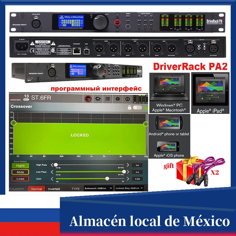 Sistema de Gestión de altavoces 2 en 6, procesador Digital DriveRack PA2 DSP, si