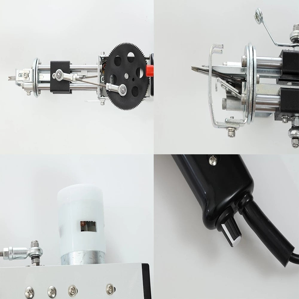 Máquina eléctrica para tejer alfombras, pistola para mechones de alfombras, herramientas para hacer alfombras, máquina de bordado manual de corte/bucle de 7-21mm, 110-220V