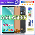 Pantalla LCD 100% probada para Samsung A50 SM-A505FN/DS A505F/DS A505, digitalizador de pantalla táctil con marco para Samsung A50 LCD