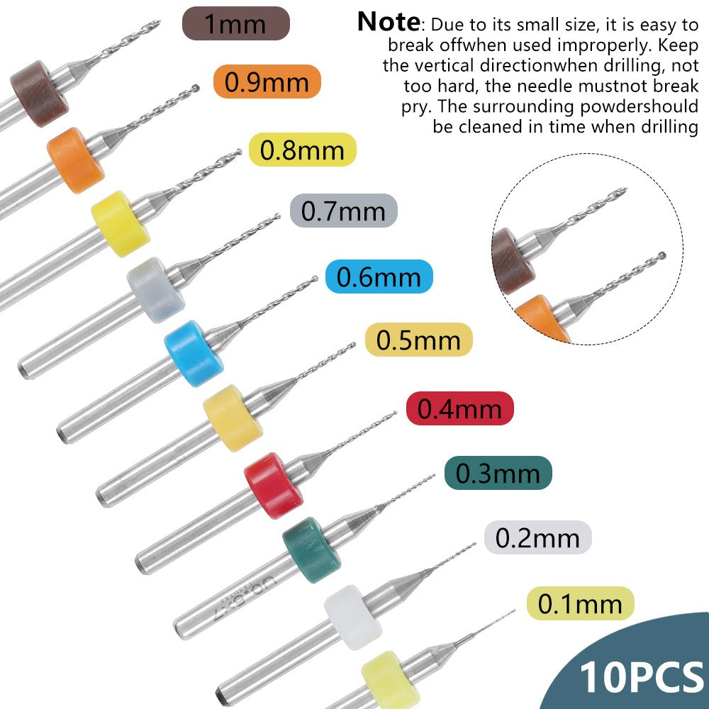 49 Uds. Juego de taladro Manual de 0,2-3,4mm, Mini broca Manual de aluminio, joyería artesanal, taladro Manual, herramientas de carpintería, broca, herramienta de perforación