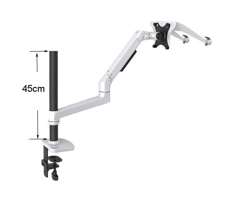 Soporte de escritorio de aleación de aluminio V62CT, soporte de Monitor de doble uso de 17-27 pulgadas, soporte para ordenador portátil de 17 pulgadas, brazo de resorte mecánico