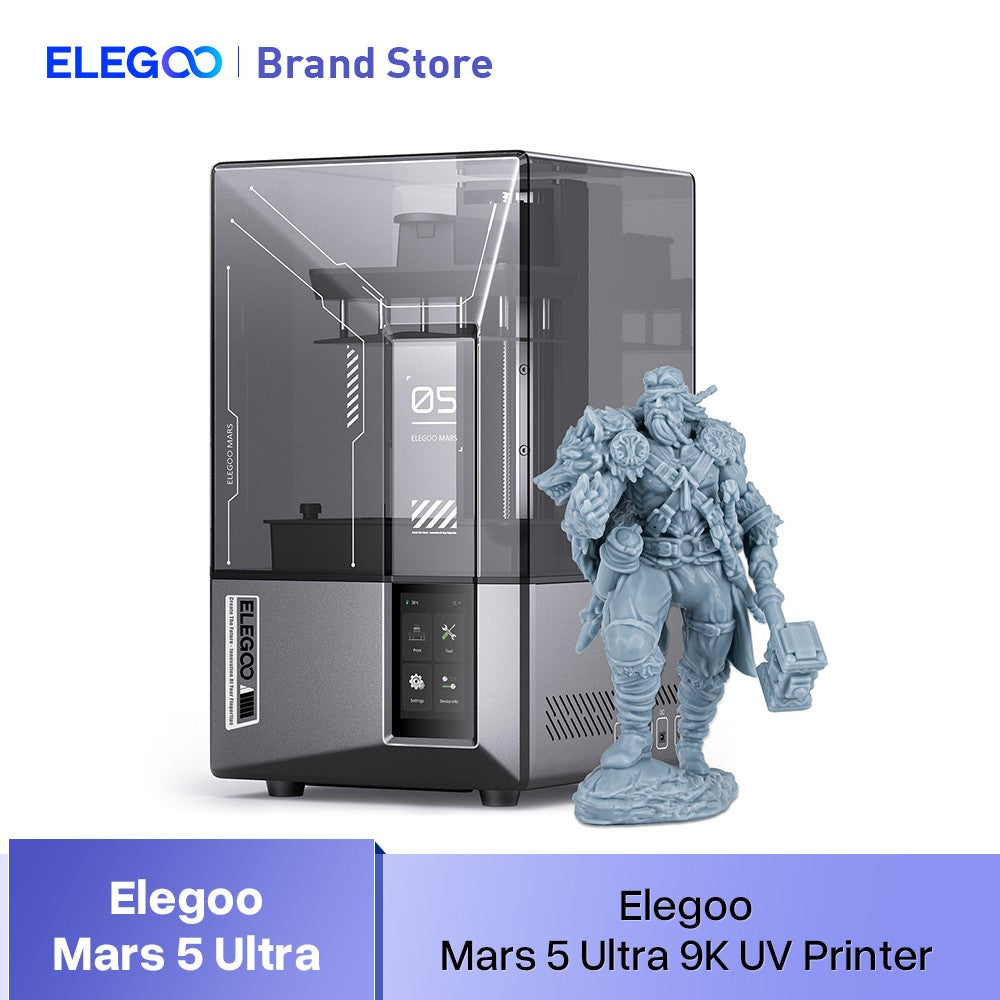 Impresora 3D de Resina ELEGOO Mars 5 Ultra 9K MSLA con Nivelación Automática y Cámara Inteligente con IA, Impresión de Alta Velocidad, Tamaño 153.36×77.76×165mm