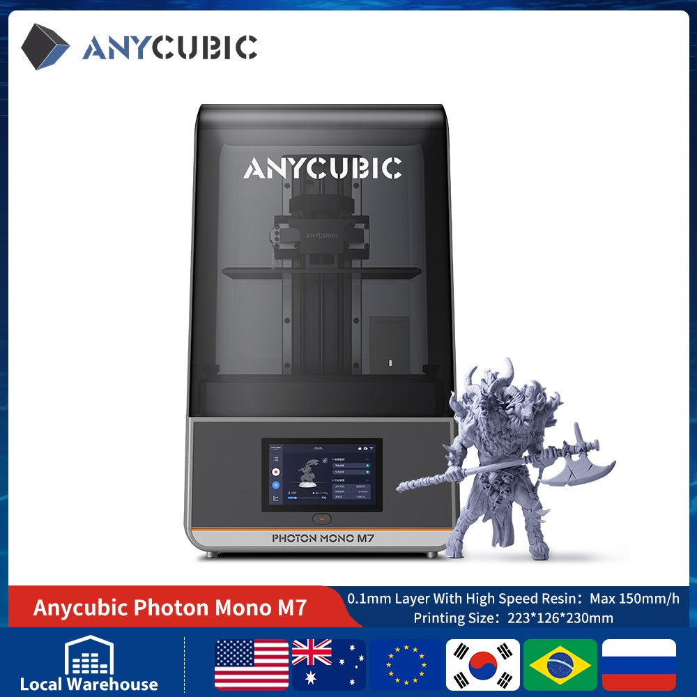 ANYCUBIC DLP SLA Impresora 3D de resina LCD Photon Mono M7, M5s Pro, M7 Pro, Photon P1, Mono 4, Wash and Cure 3, 3 Plus, Max