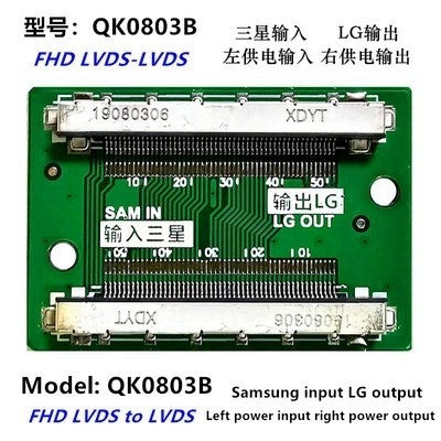 15 uds/FHD LVDS 2K 51pin/30pin para SAM Turn LG Cable conector placa adaptadora reemplazo izquierdo y derecho