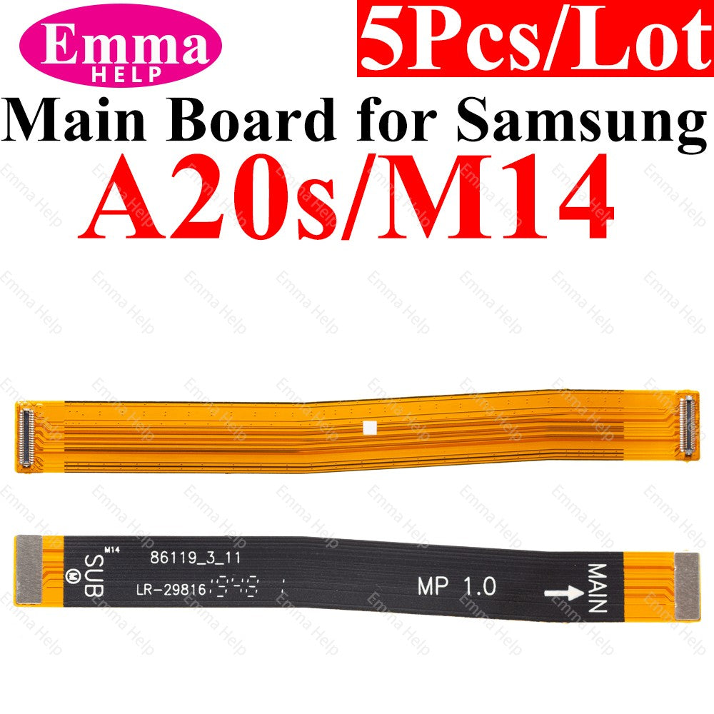 Cable flexible de placa base de 5 uds para M12 M14 M15 M16 para Samsung Galaxy A21S A31 A51 A71 A50 A40 A30 A20S A10 A10S