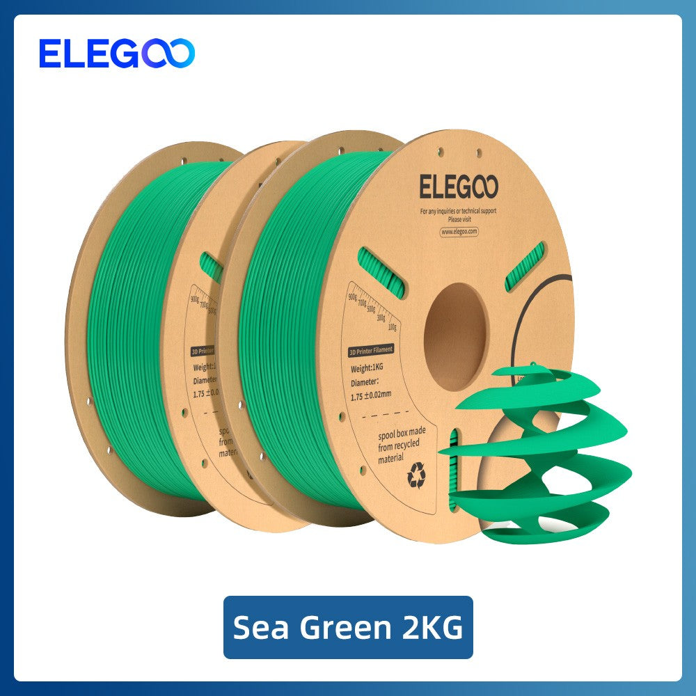 Filamento ELEGOO PLA+ de 1.75mm, PLA 3D para Impresoras 3D, Material Compatible con la Mayoría de las Impresoras FDM (1KG/Carrete, 2.2 lbs)