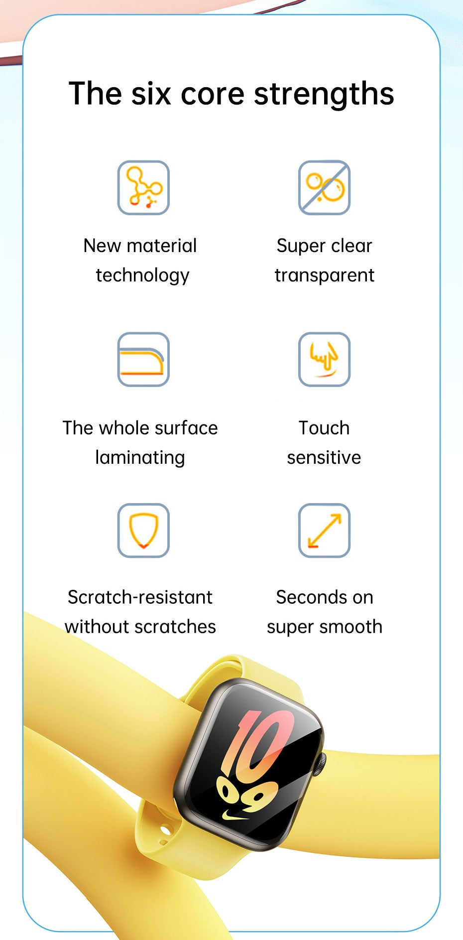 Baseus 2 uds Nano Protector de pantalla para Apple Watch 8 7 6 SE SE2 5 4 hidrogel suave 40/41/44/45mm película protectora de cobertura completa