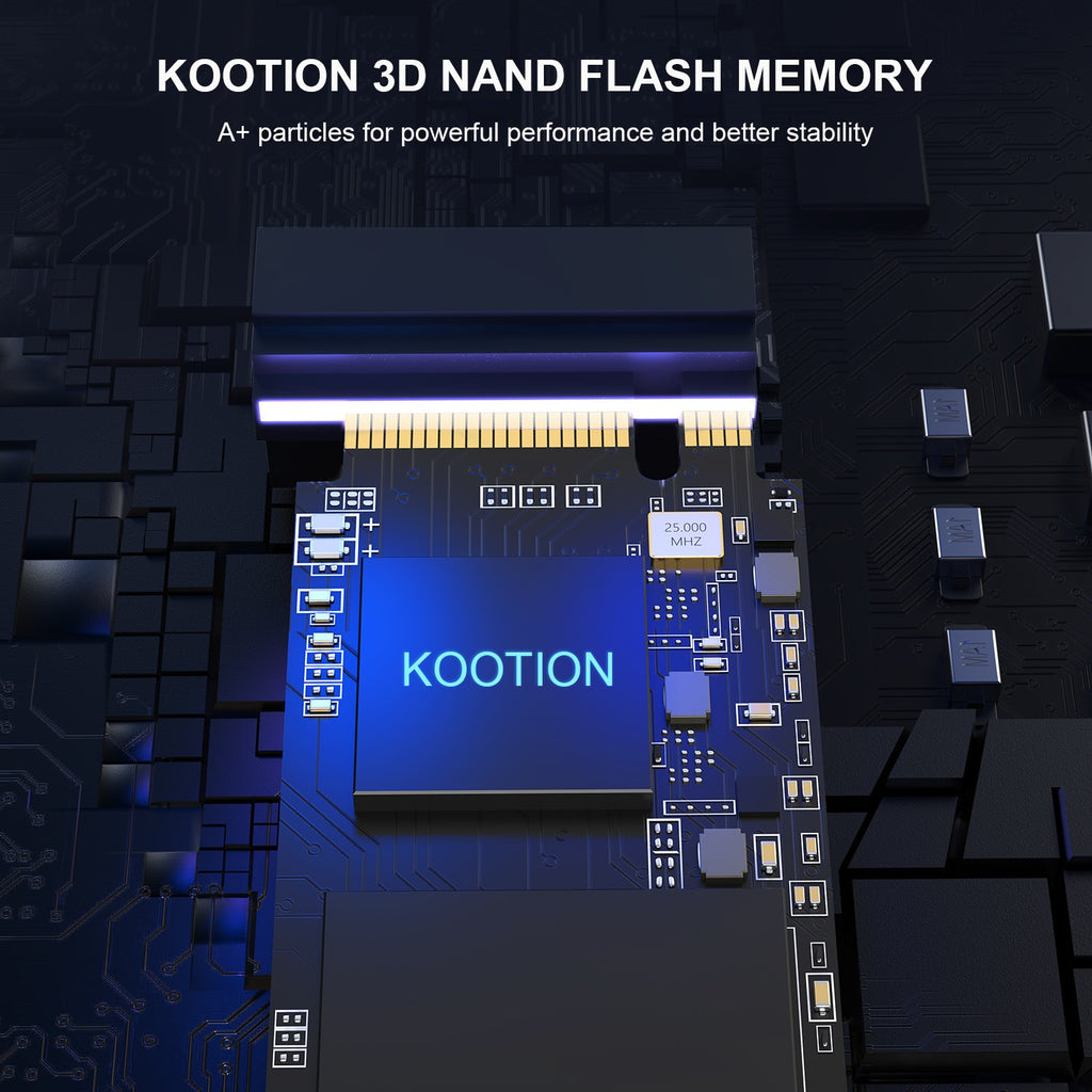 KOOTION X16 SSD Nvme M2 512GB 1TB 2TB Gen4 Nvme SSD disco duro M.2 2280 PCIe 4,0x4 unidad interna de estado sólido para ordenador portátil de escritorio