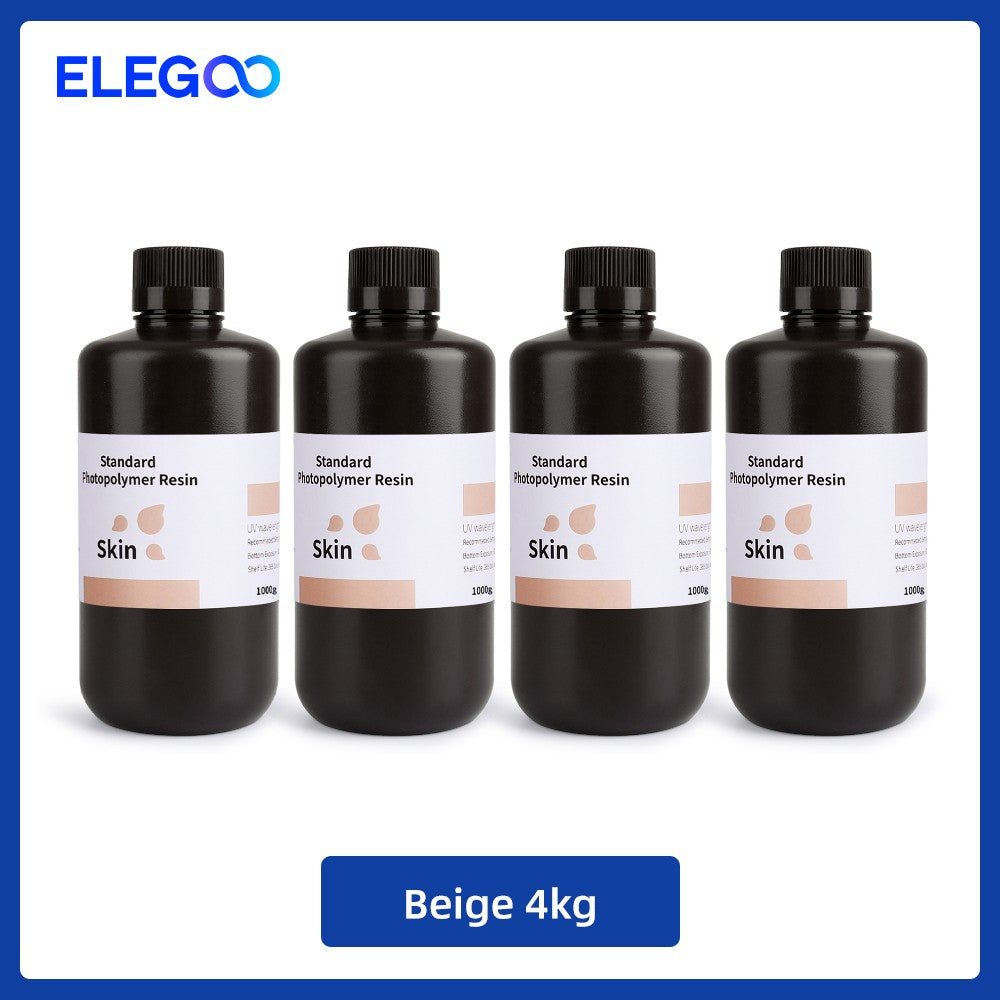 ELEGOO 2 uds/4 Uds 1KG juego de resina para impresora 3D LCD resina de curación UV 405nm resina fotopolímero estándar para impresión LCD 3D