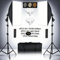 SH Softbox de fotografía profesional con enchufe E27, Kit de iluminación de caja suave para retratos de estudio fotográfico y grabación de vídeo