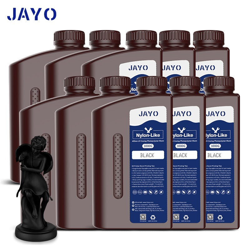 JAYO-lavabo de agua de resina 3D/como ABS/a base de plantas/líquido de resina de fotopolímero UV estándar de 10KG 405nm para materiales de impresora LCD 3D