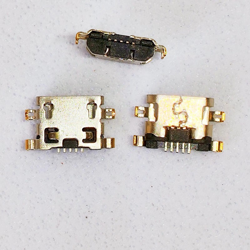 100 Uds conector Micro USB puerto de carga de 5 pines para Moto E6S Lenovo A360T A320T A5860 ZOPO ZP1000