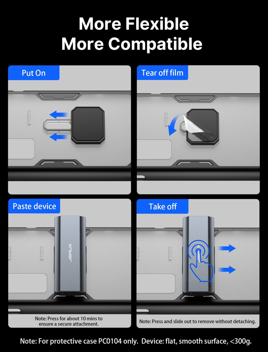 ModCase para Steam Deck, Caja Steam Deck con Hoja Adhesiva 3 Piezas para ModCase para Steam Deck PC0104, Accesorios Steam Deck