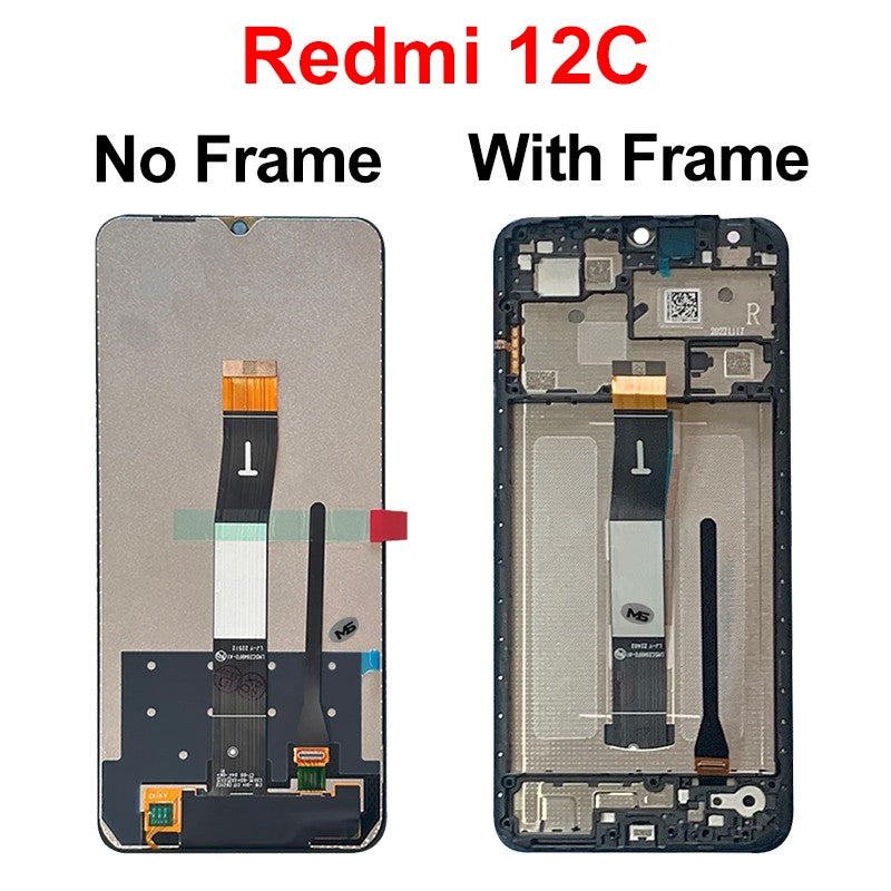 Choice ForXiaomi Redmi 12C LCD 22120RN86G pantalla Poco C55 Digitalizador de pantalla táctil para REDMI 12 LCD 22127PC95I piezas de repuesto