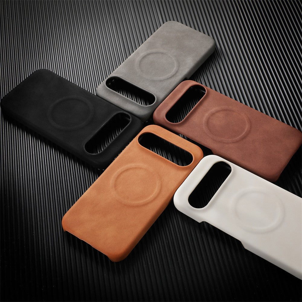 Funda de teléfono magnética de piel de oveja de lujo para Google Pixel 10 9 8 7 Pro XL 8A 7A cubierta sólida dura mate de negocios a prueba de golpes