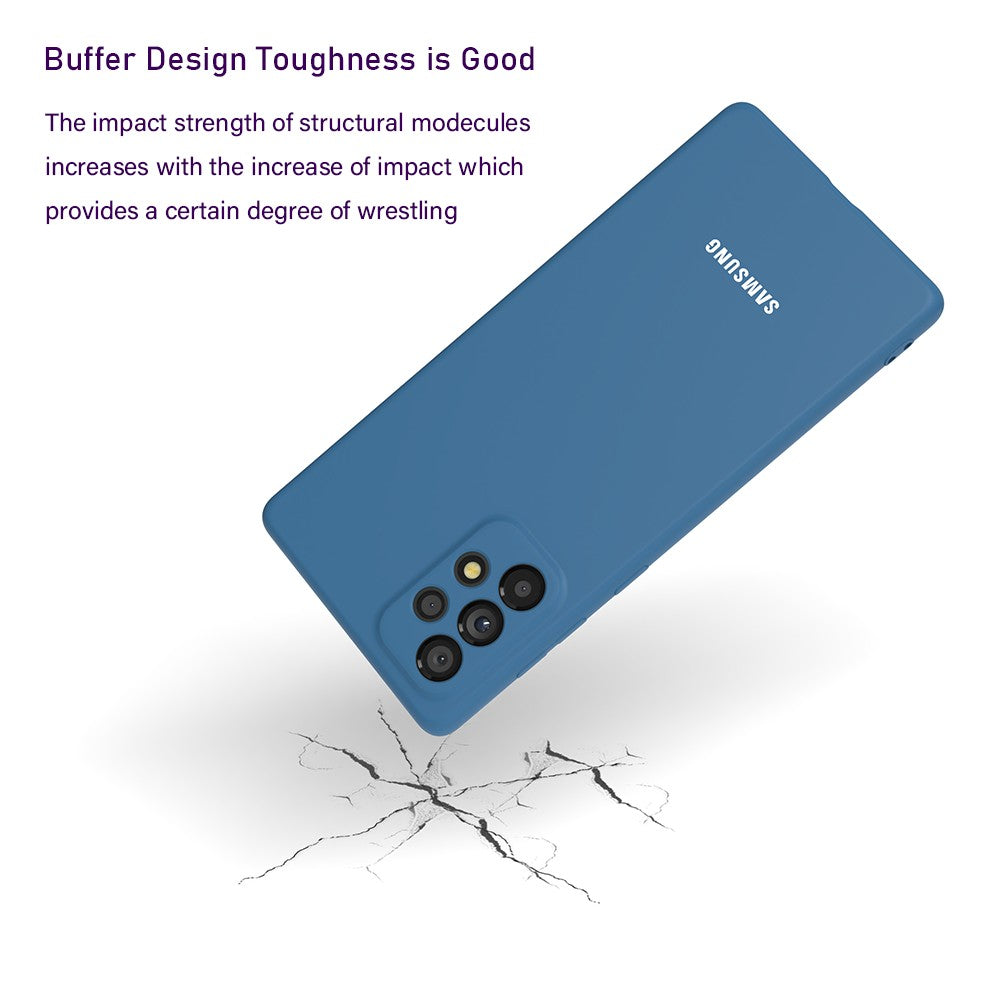 Para Samsung Galaxy A55 A73 A53 A33 A72 A52 A70 A50 A50S A12 funda trasera de silicona líquida para teléfono funda protectora