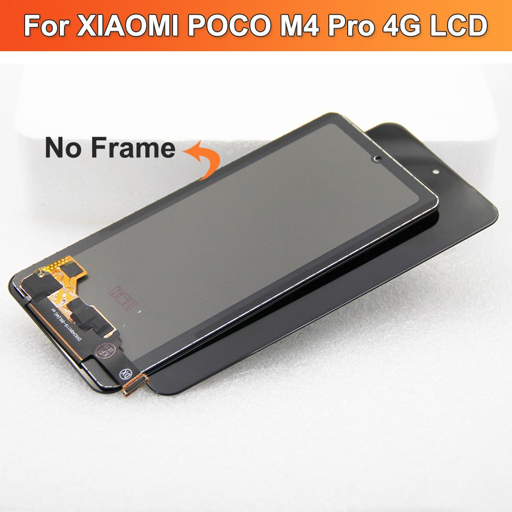 6,43'' Super AMOLED para Xiaomi Poco M4 Pro 4G LCD 2201117 PI PI 2201117 Conjunto del digitizador del panel de la pantalla táctil de la exhibición de PG MZB0B5VI