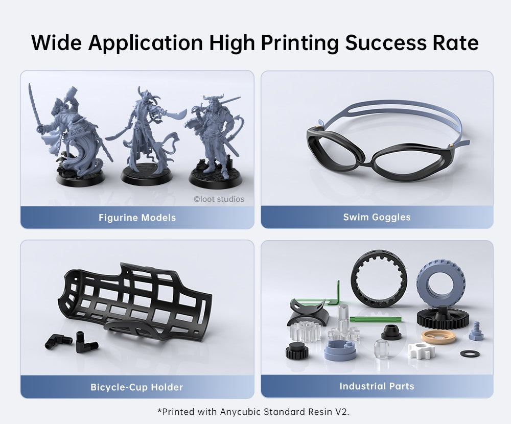 ANYCUBIC 5KG/10KG 405nm resina estándar UV/resina estándar V2 para impresora 3D Photon Mono 4 resina de impresión 3D resina sensible a los rayos UV