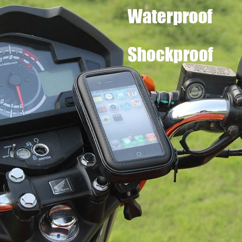 Soporte de teléfono para motocicleta y bicicleta, funda impermeable, bolsa de teléfono para bicicleta para iPhone Xs 14, Samsung s8 s9, soporte móvil, funda para patinete