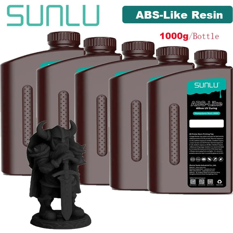 Resina estándar SUNLU/ABS como/lavado con agua/resina estándar 14K 5KG 1KG/botella 405nm resina UV impresión 3D para impresora LCD 3D