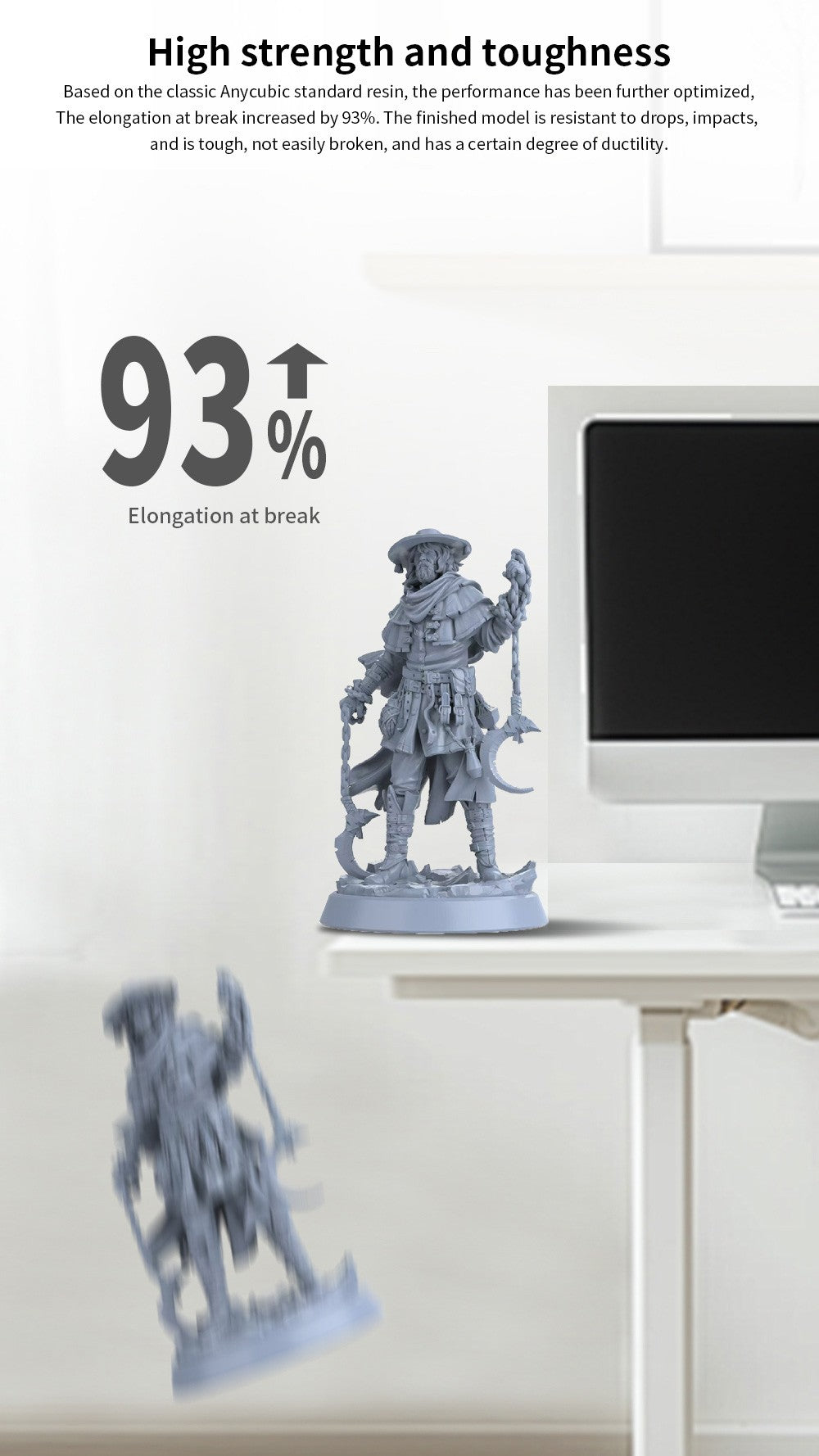 XiaoZhuzi - Resina Estándar de Curado por Luz de 405nm Compatible con Impresoras 3D Elegoo y Anycubic 405nm SLA DLP LCD.