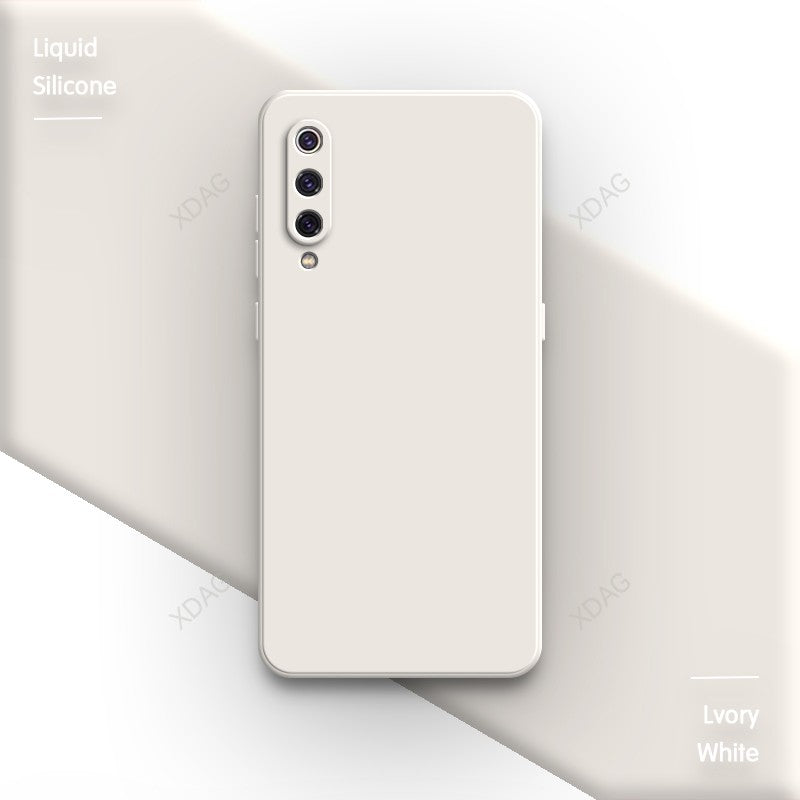 Funda básica de Color caramelo puro para Xiaomi Mi 9 Mi9 SE Pro Lite Explorer 9SE 9Pro 9Lite Funda trasera de silicona líquida cuadrada suave