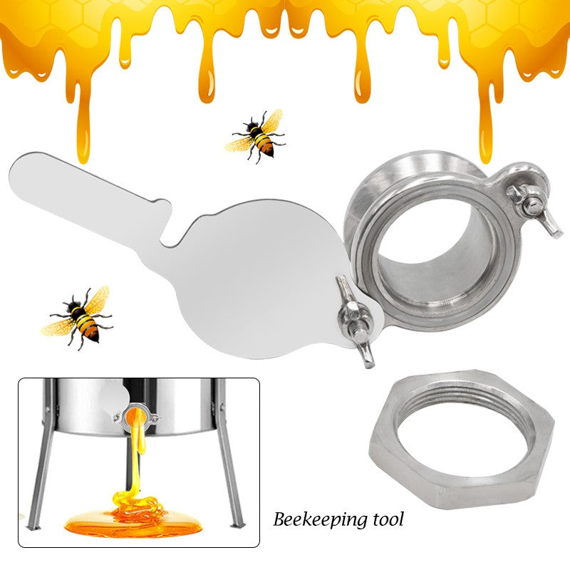 1 Uds. Válvula de miel de acero inoxidable/plástico, válvula de miel para Extractor de miel, equipo de suministros de apicultura