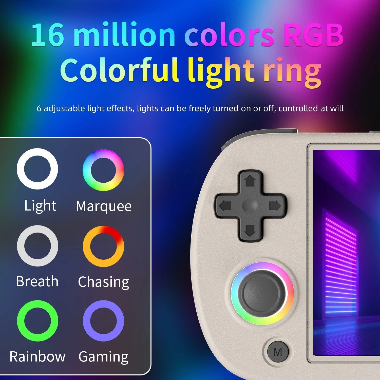 ANBERNIC RG40XX H consola de juegos portátil Retro consolas de videojuegos RG 40XX H 3200mAh 4,0 pulgadas pantalla IPS Joystick iluminación RGB