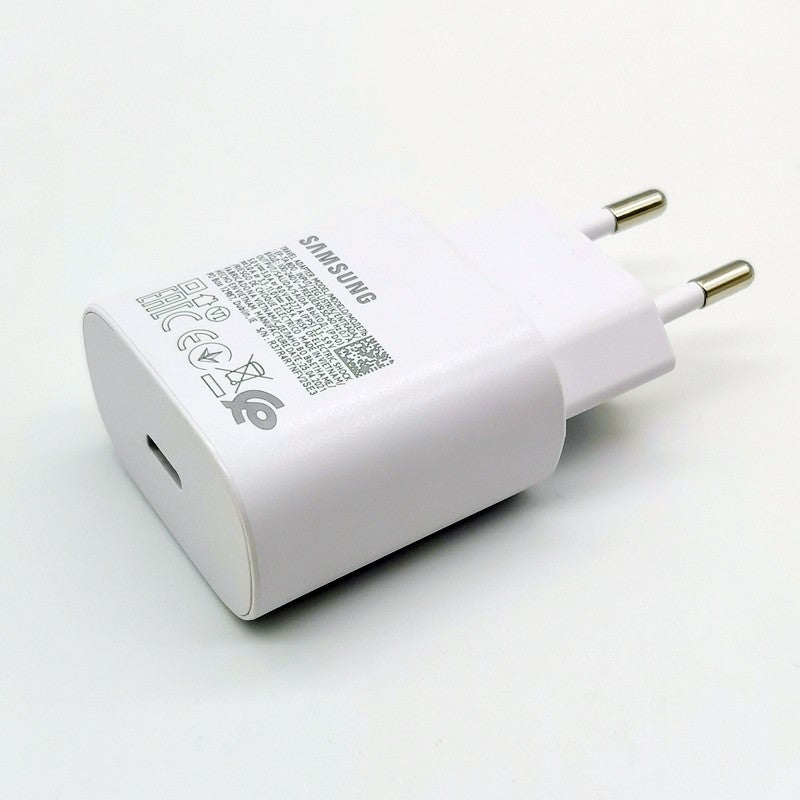 Samsung 25W cargador súper rápido tipo C adaptador para Galaxy S24 S23 S20 S21 S22 Plus Note 20 10 A55 A35 A25 A15 Z Flip Fold 6 5 4 3